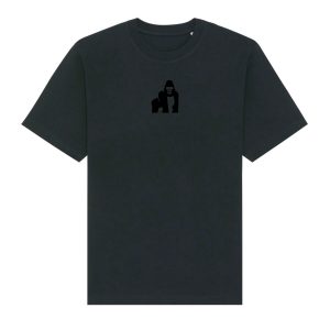 T-shirt dominant full black brodé