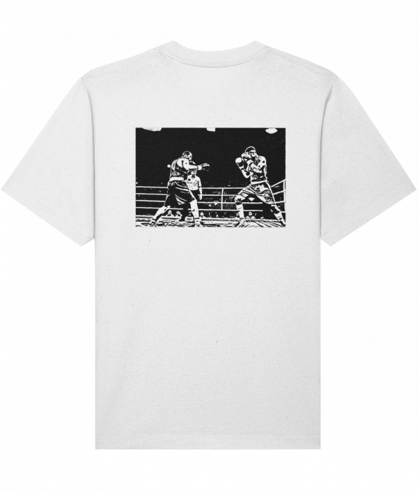 T-shirt épais blanc face à face – Image 2